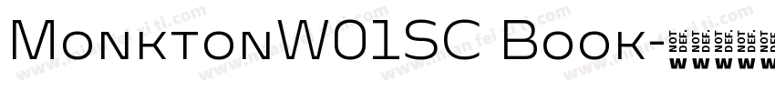 MonktonW01SC Book字体转换